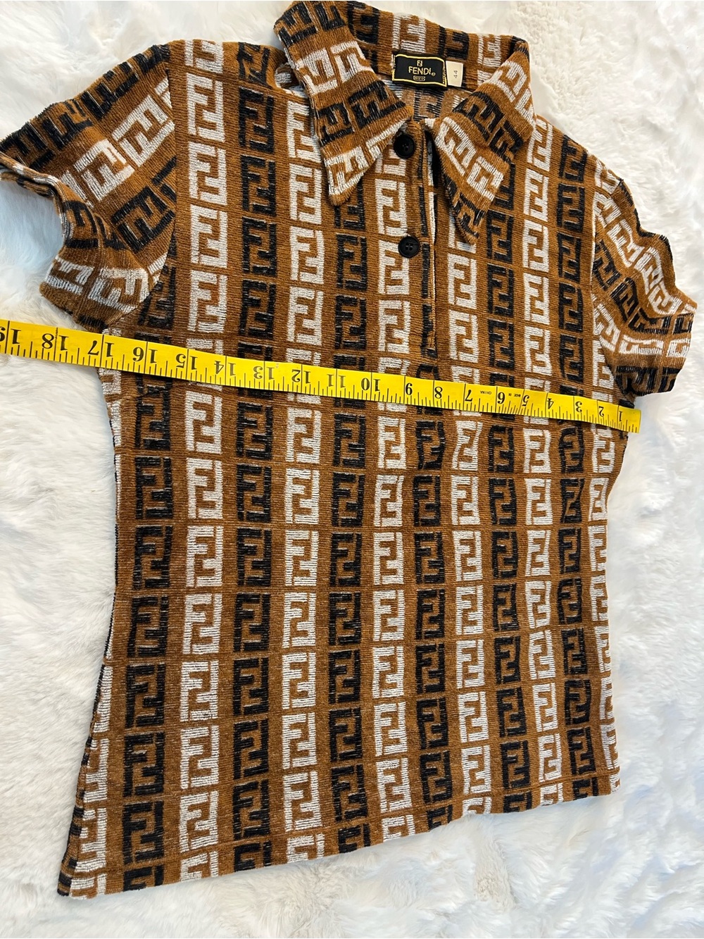FENDI Monogram Polo Shirt (FINAL SALE) - Picture 7 of 7